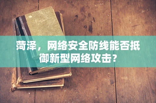 菏泽，网络安全防线能否抵御新型网络攻击？