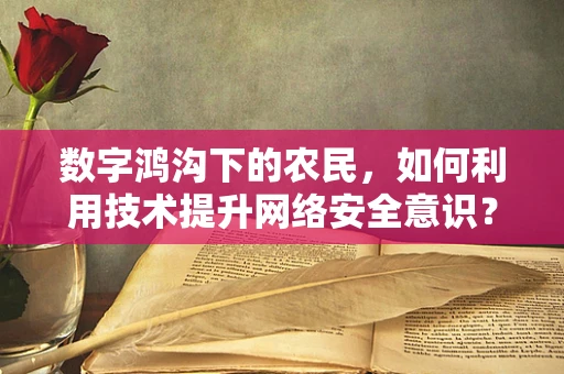 数字鸿沟下的农民，如何利用技术提升网络安全意识？