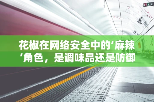 花椒在网络安全中的‘麻辣’角色，是调味品还是防御利器？