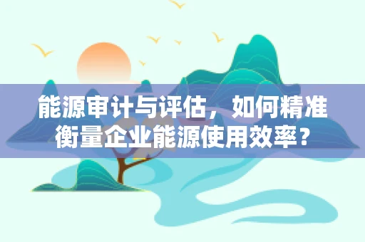 能源审计与评估，如何精准衡量企业能源使用效率？