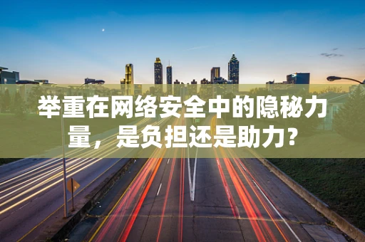举重在网络安全中的隐秘力量，是负担还是助力？