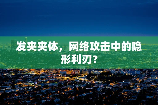 发夹夹体，网络攻击中的隐形利刃？