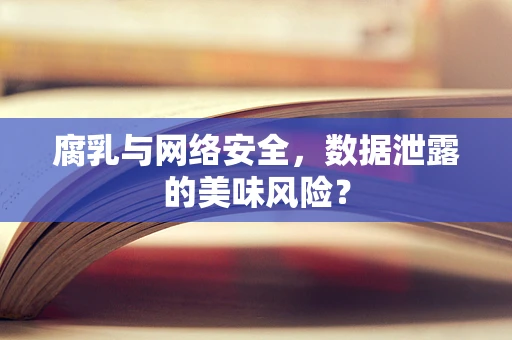 腐乳与网络安全，数据泄露的美味风险？