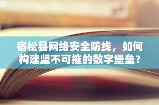 宿松县网络安全防线，如何构建坚不可摧的数字堡垒？