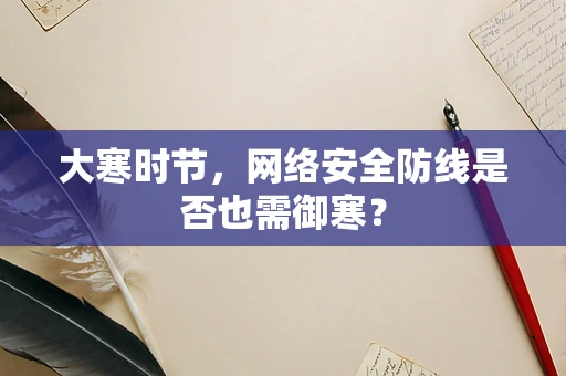 大寒时节，网络安全防线是否也需御寒？