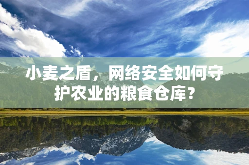 小麦之盾，网络安全如何守护农业的粮食仓库？
