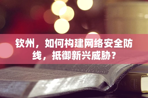 钦州，如何构建网络安全防线，抵御新兴威胁？
