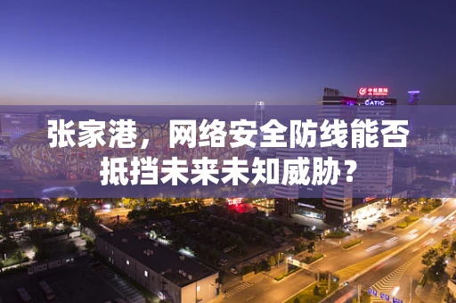 张家港，网络安全防线能否抵挡未来未知威胁？