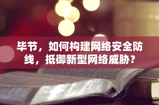 毕节，如何构建网络安全防线，抵御新型网络威胁？
