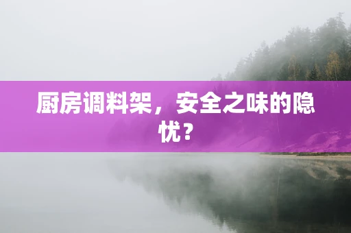 厨房调料架，安全之味的隐忧？