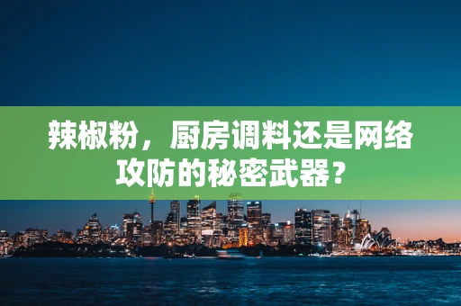 辣椒粉，厨房调料还是网络攻防的秘密武器？