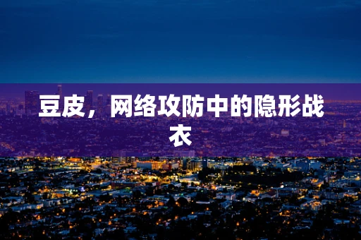 豆皮，网络攻防中的隐形战衣