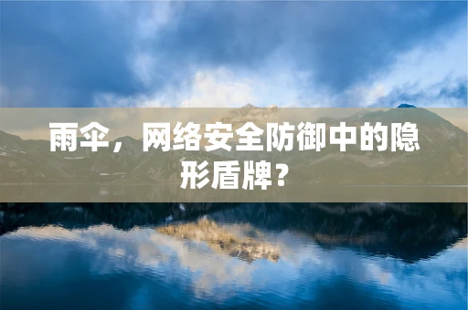 雨伞，网络安全防御中的隐形盾牌？