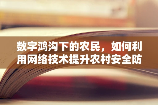 数字鸿沟下的农民，如何利用网络技术提升农村安全防护？