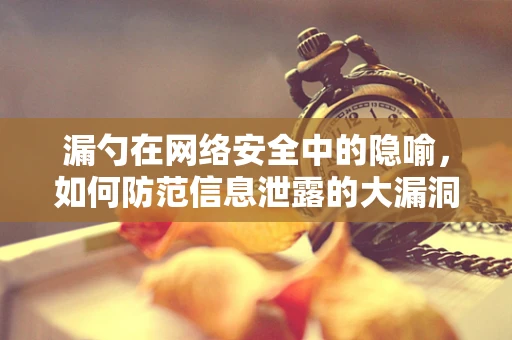漏勺在网络安全中的隐喻，如何防范信息泄露的大漏洞？