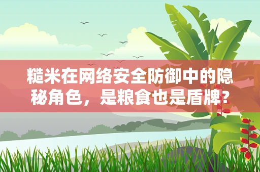 糙米在网络安全防御中的隐秘角色，是粮食也是盾牌？