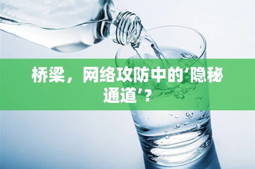 桥梁，网络攻防中的‘隐秘通道’？