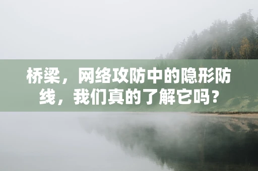 桥梁，网络攻防中的隐形防线，我们真的了解它吗？
