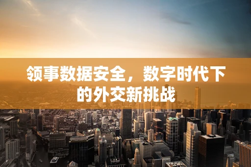 领事数据安全，数字时代下的外交新挑战