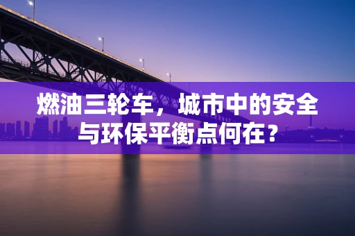 燃油三轮车，城市中的安全与环保平衡点何在？