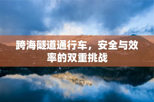 跨海隧道通行车，安全与效率的双重挑战
