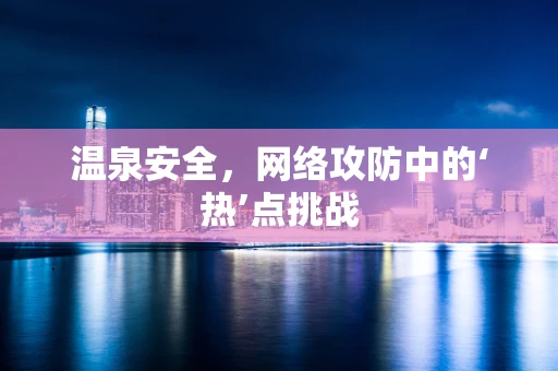 温泉安全，网络攻防中的‘热’点挑战