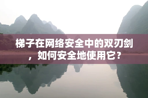 梯子在网络安全中的双刃剑，如何安全地使用它？