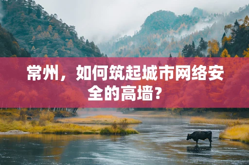 常州，如何筑起城市网络安全的高墙？