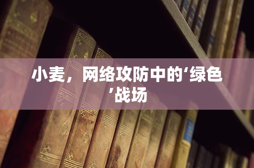 小麦，网络攻防中的‘绿色’战场
