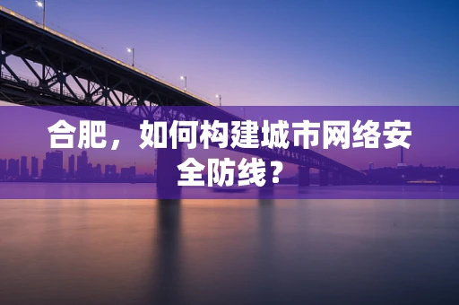 合肥，如何构建城市网络安全防线？
