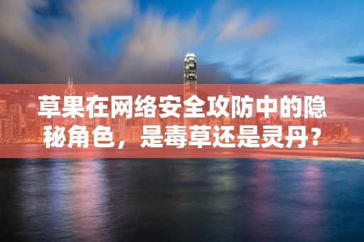 草果在网络安全攻防中的隐秘角色，是毒草还是灵丹？