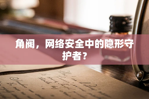 角阀，网络安全中的隐形守护者？
