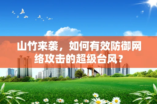 山竹来袭，如何有效防御网络攻击的超级台风？