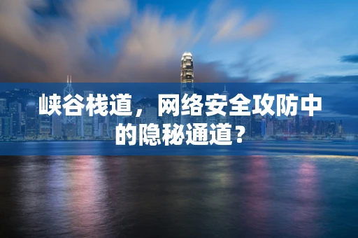 峡谷栈道，网络安全攻防中的隐秘通道？