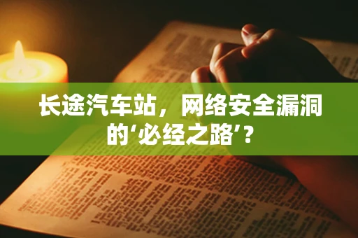 长途汽车站，网络安全漏洞的‘必经之路’？