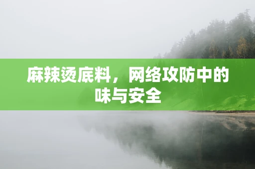 麻辣烫底料，网络攻防中的味与安全