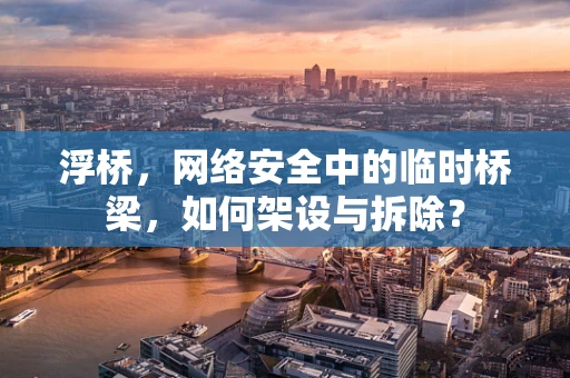 浮桥，网络安全中的临时桥梁，如何架设与拆除？