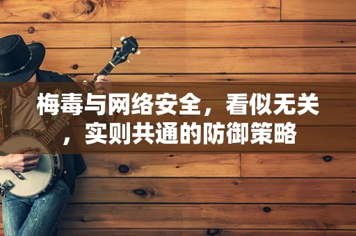 梅毒与网络安全，看似无关，实则共通的防御策略