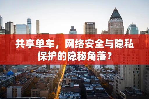 共享单车，网络安全与隐私保护的隐秘角落？