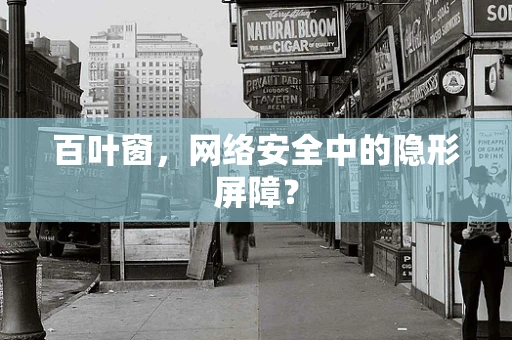 百叶窗，网络安全中的隐形屏障？