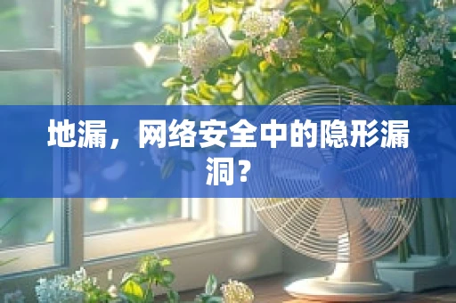 地漏，网络安全中的隐形漏洞？