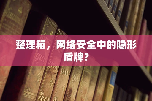 整理箱，网络安全中的隐形盾牌？